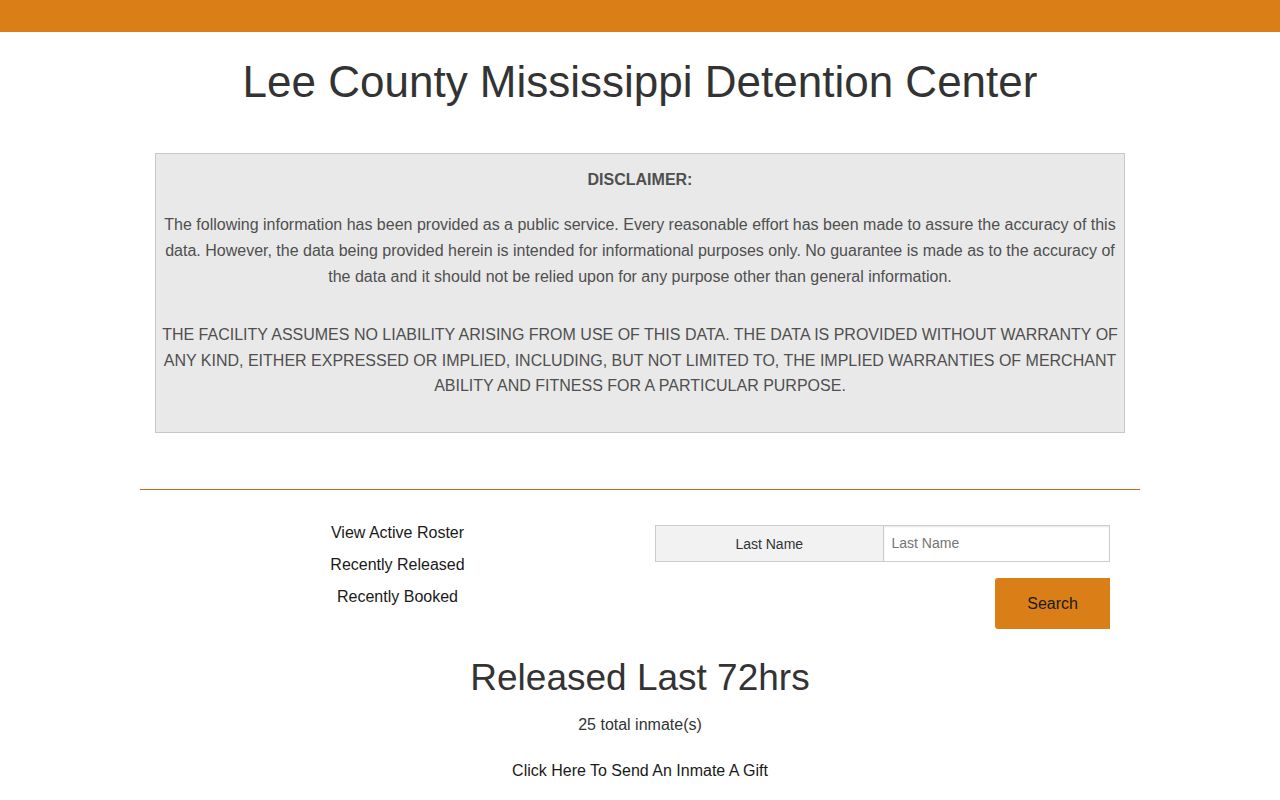 Lee County 72 hour release list