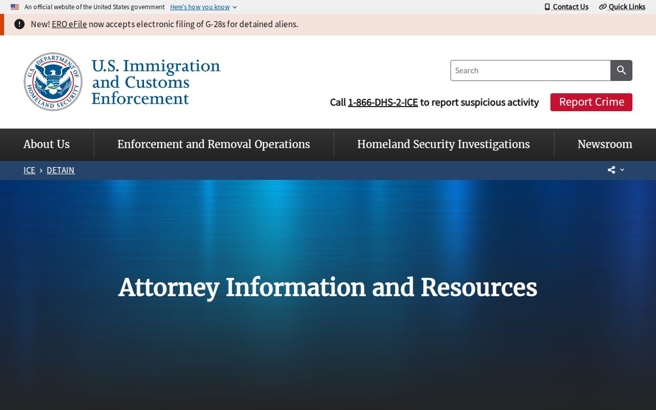 ICE locator fields and recent-release limits for a Lee County inquiry