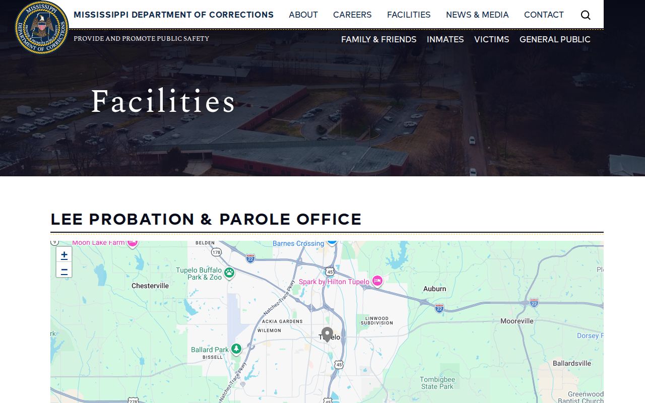 Lee Probation and Parole Office supervision contact record